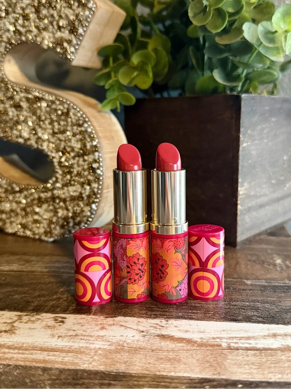 Estee Lauder Statement Rose Floral Lipstick Duo x2 - Picture 1 of 3